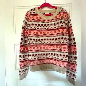 J Crew wool blend crew neck sweater